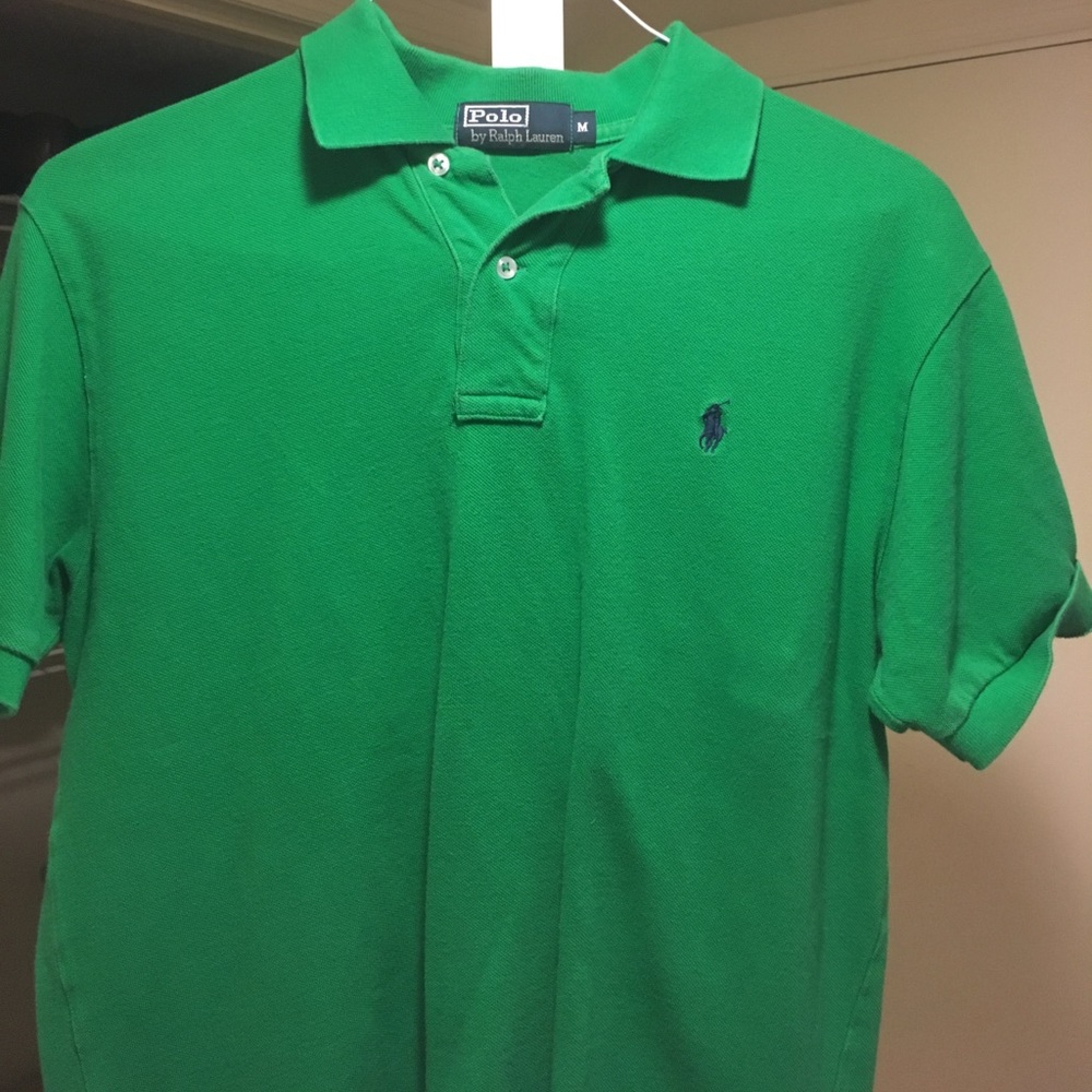 Men's green polo size medium