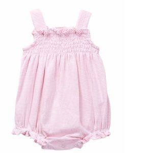 Pre-Loved Light Pink Stripped Bubble Bodysuit