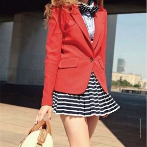 So cute! Coral cotton blazer in GUC. Size Sm