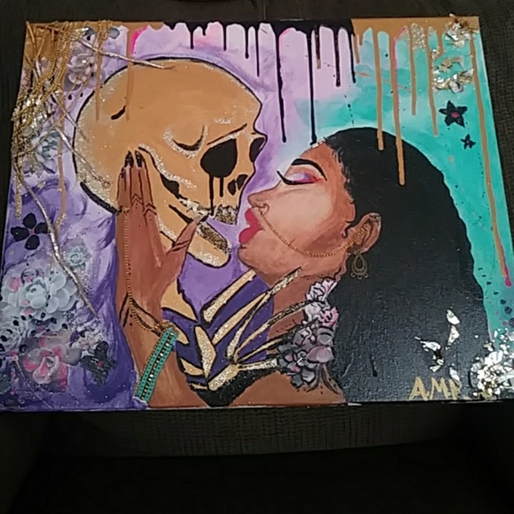 Original skull art by A.M.P - Picture 1 of 2