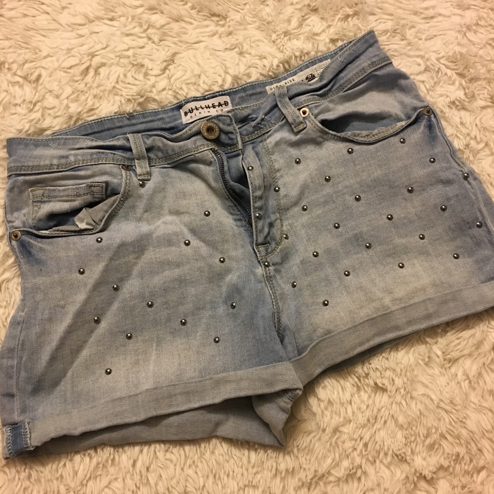 Bull Head Studded Shorts