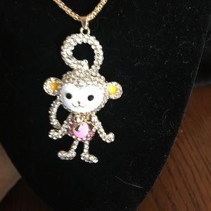 Rhinestone Covered Monkey
