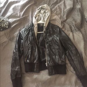 Faux leather jacket