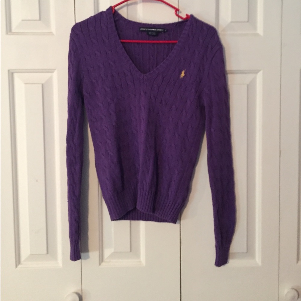 Purple Ralph Lauren Sweater