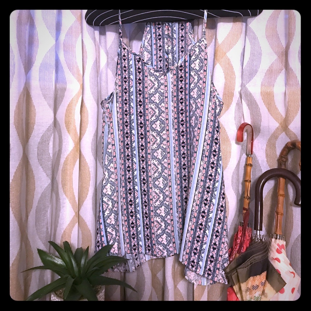 Racerback Tank in Tribal Print