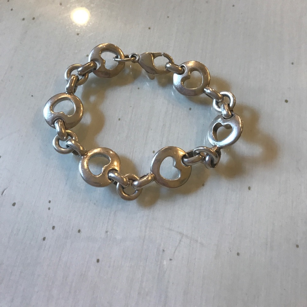 TIFFANY & co stencil cut out heart bracelet