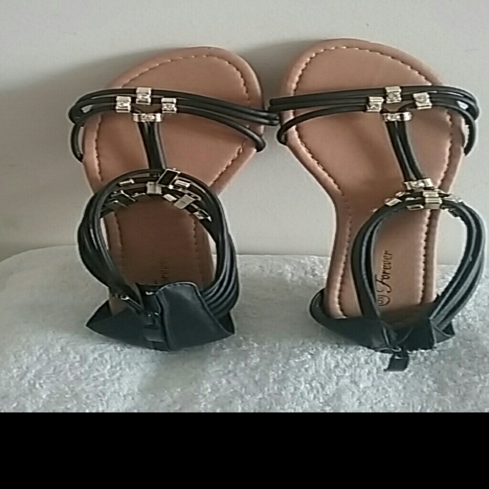 SANDALS SUMMER BLACK GOLD