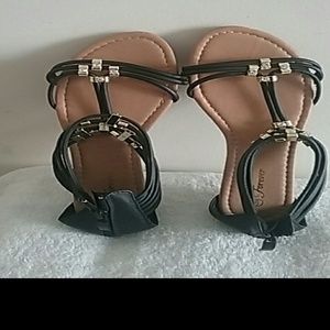 SANDALS SUMMER BLACK GOLD