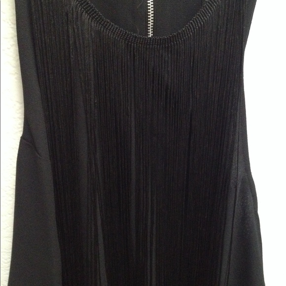 TOPSHOP FRINGE FRONT OPEN BACK TOP FULL ZIPPER SZ6 - Picture 2 of 6