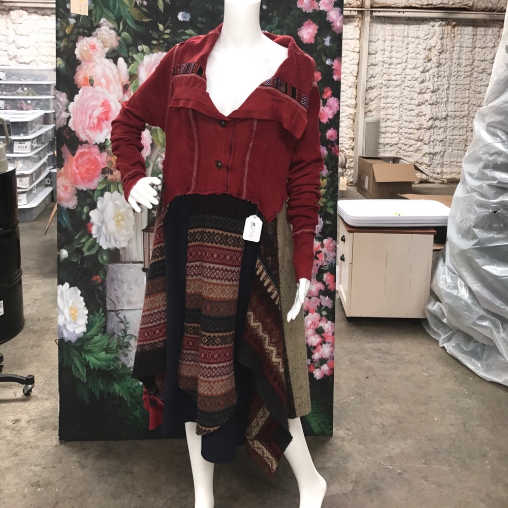 Upcyvled sweater dress
