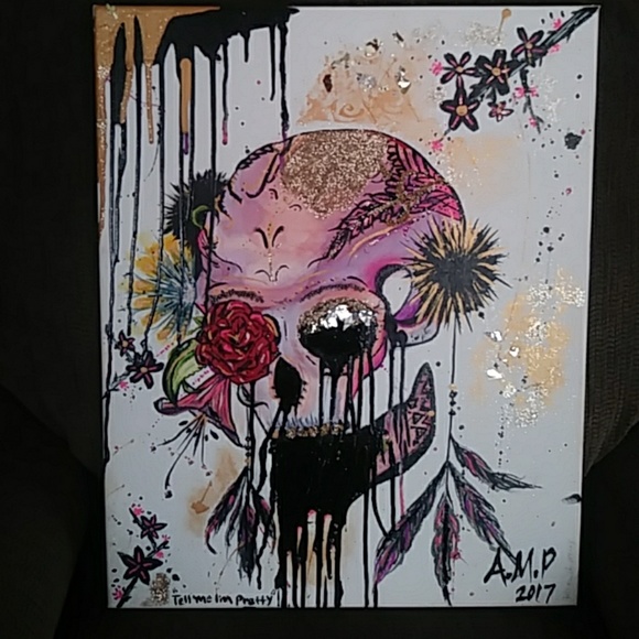 Original skull art by A.M.P - Picture 1 of 3