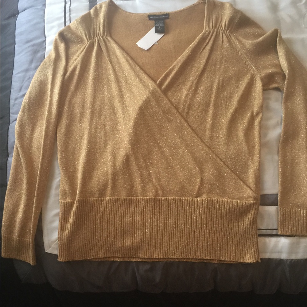 Gold beautiful sweater