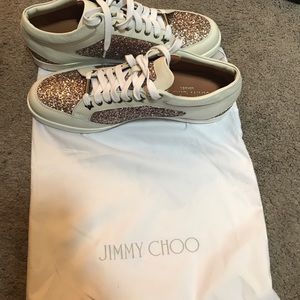 Jimmy Choo Glitter Sneakers