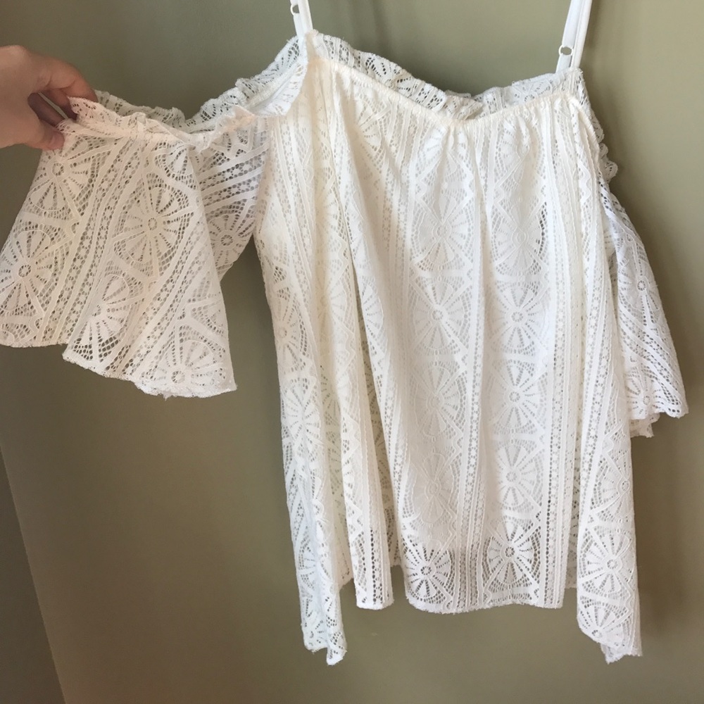 White lace top