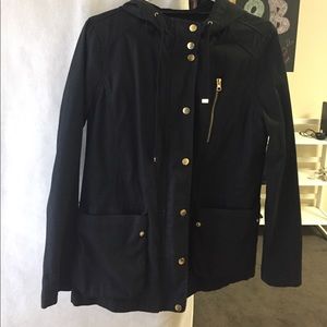 Forever 21 black hooded jacket