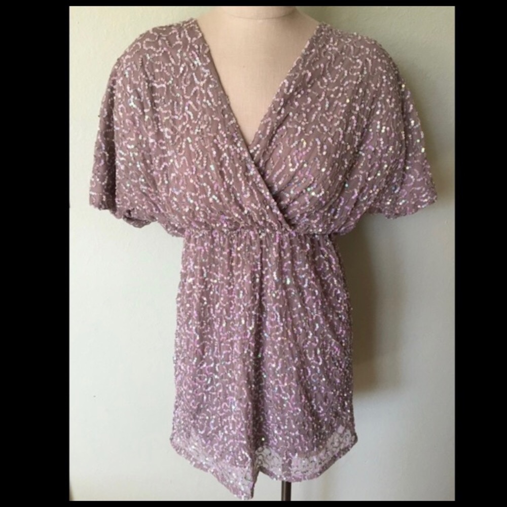 Never worn before!!ASOS grey sequin cocktail dress