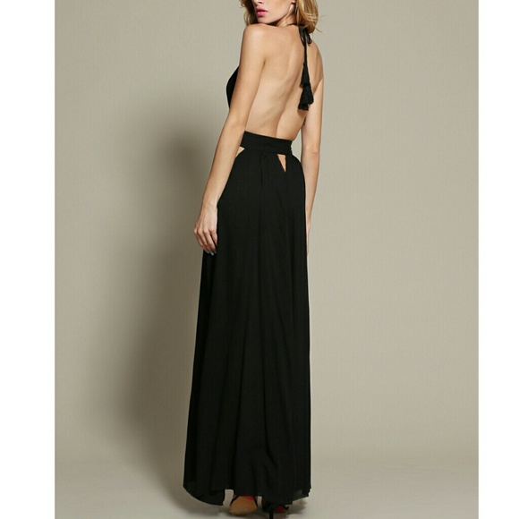 🖤LAST ONE🖤 🌿BLACK GAUZE DRESS🌿 - Picture 3 of 6