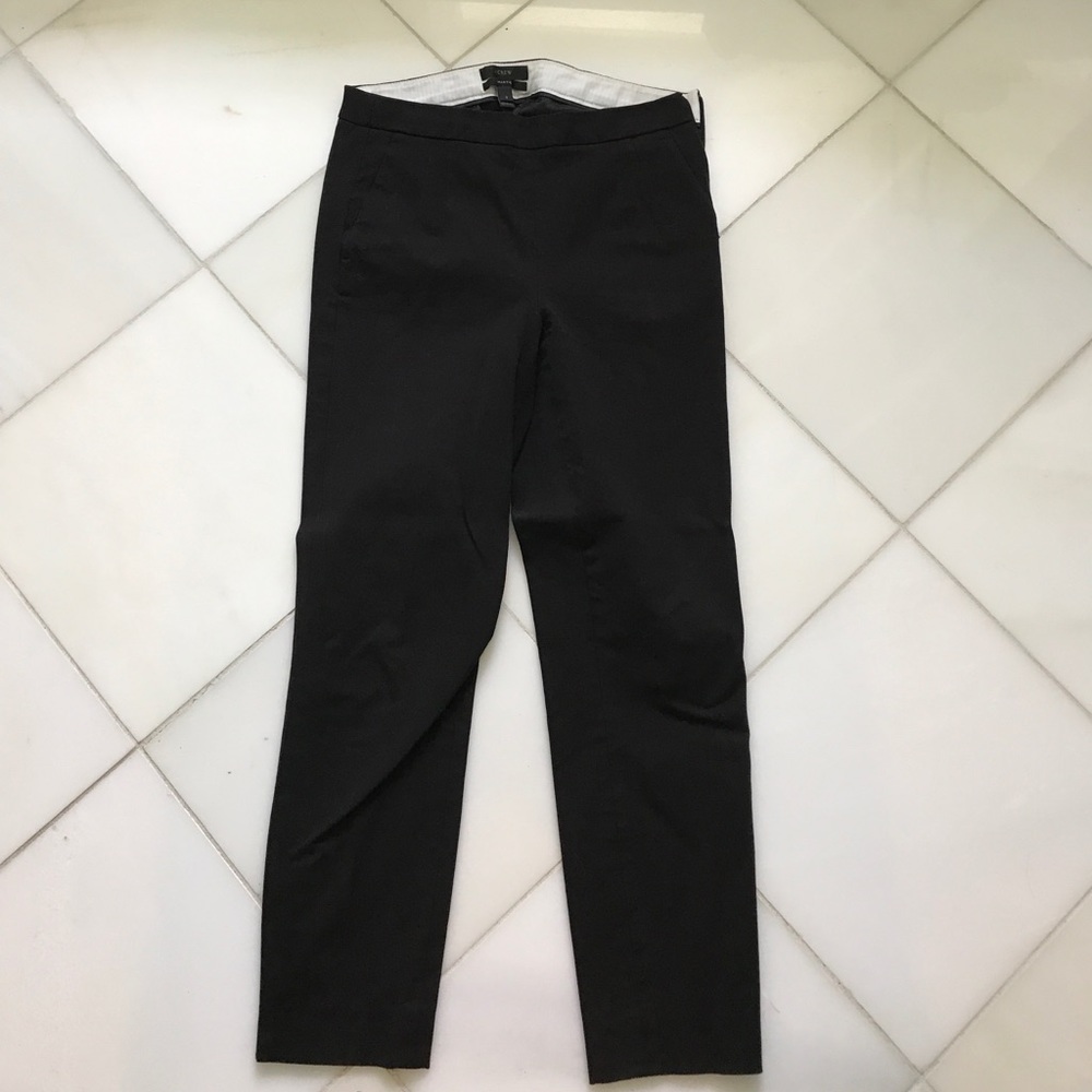 J. Crew Martie Bi-Stretch Cotton Ankle Pants