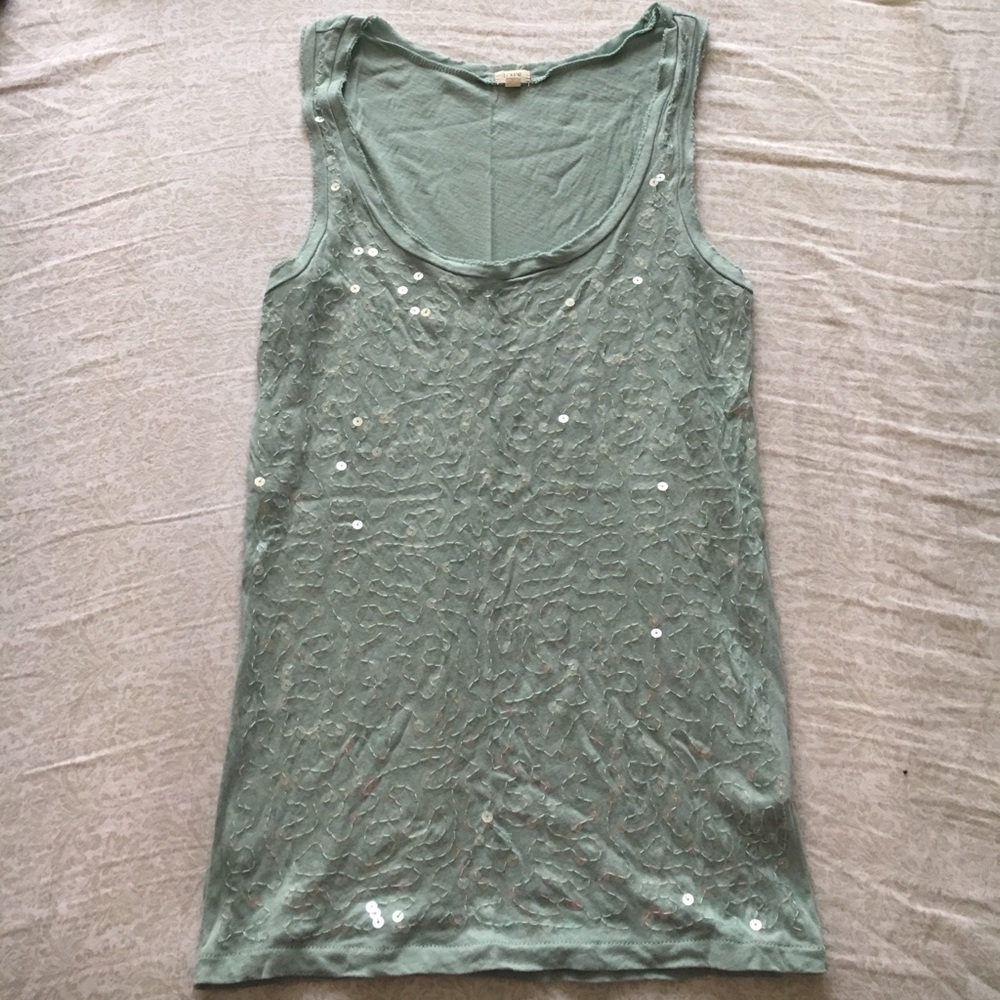 J.crew sequined tank