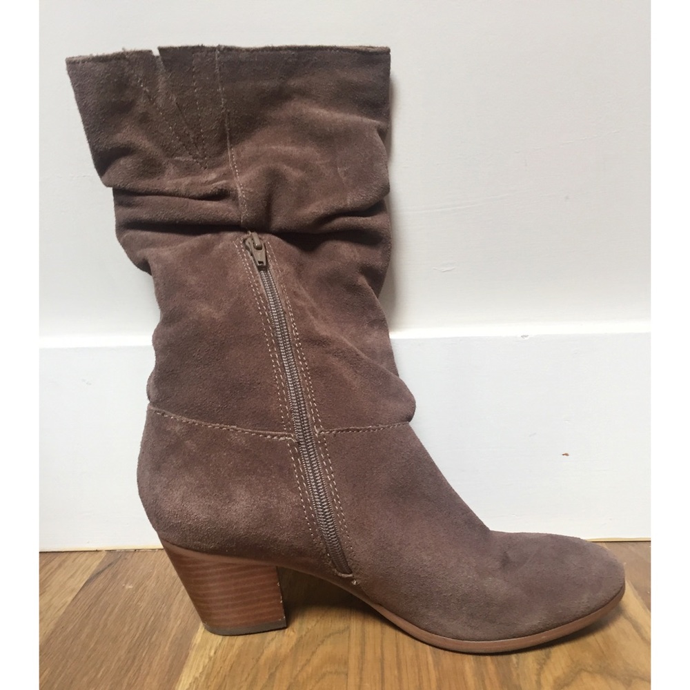 LDW Sale! Crown Vintage Suede Heeled Boot