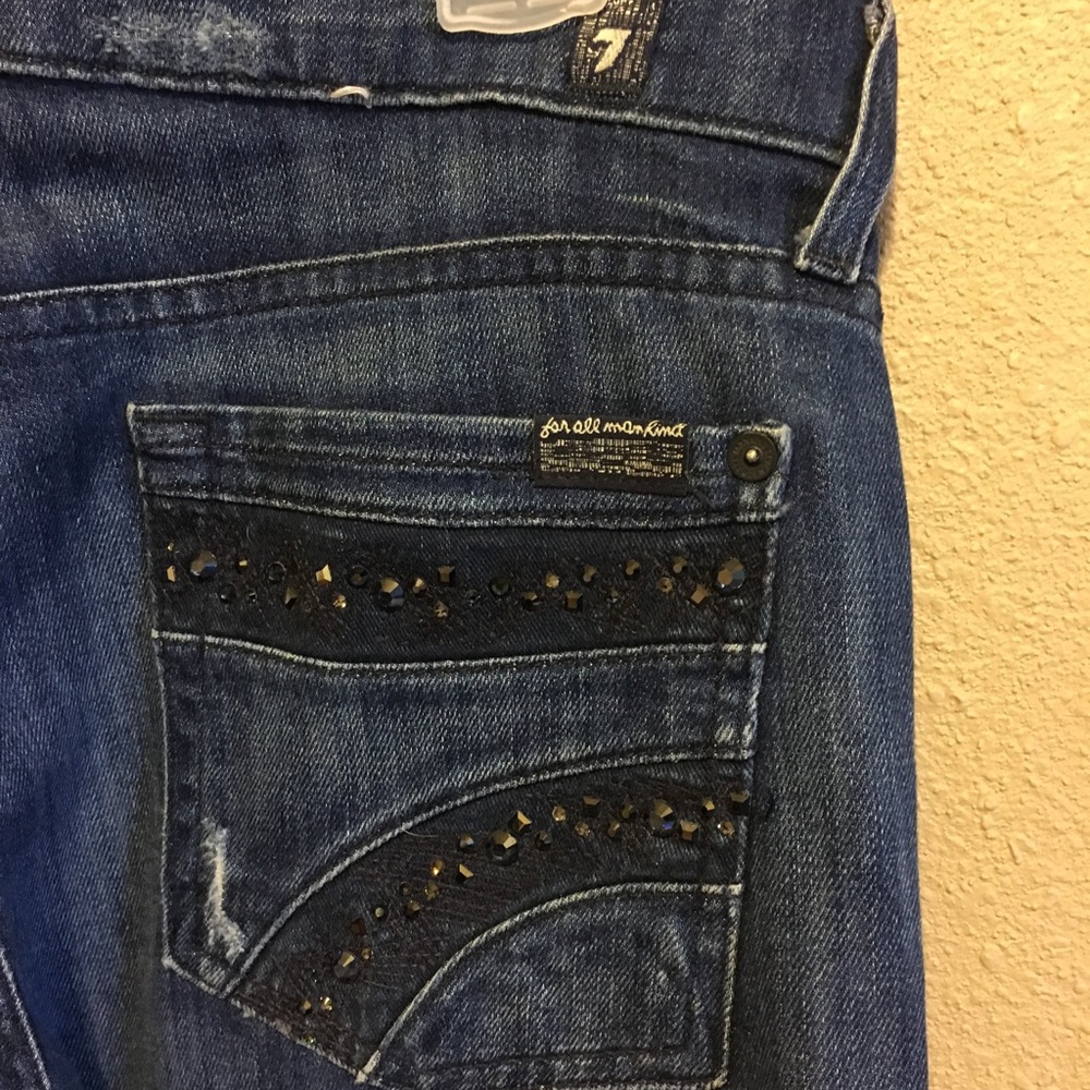 7 for all mankind flare jeans- rare!