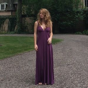 Plum maxi dress