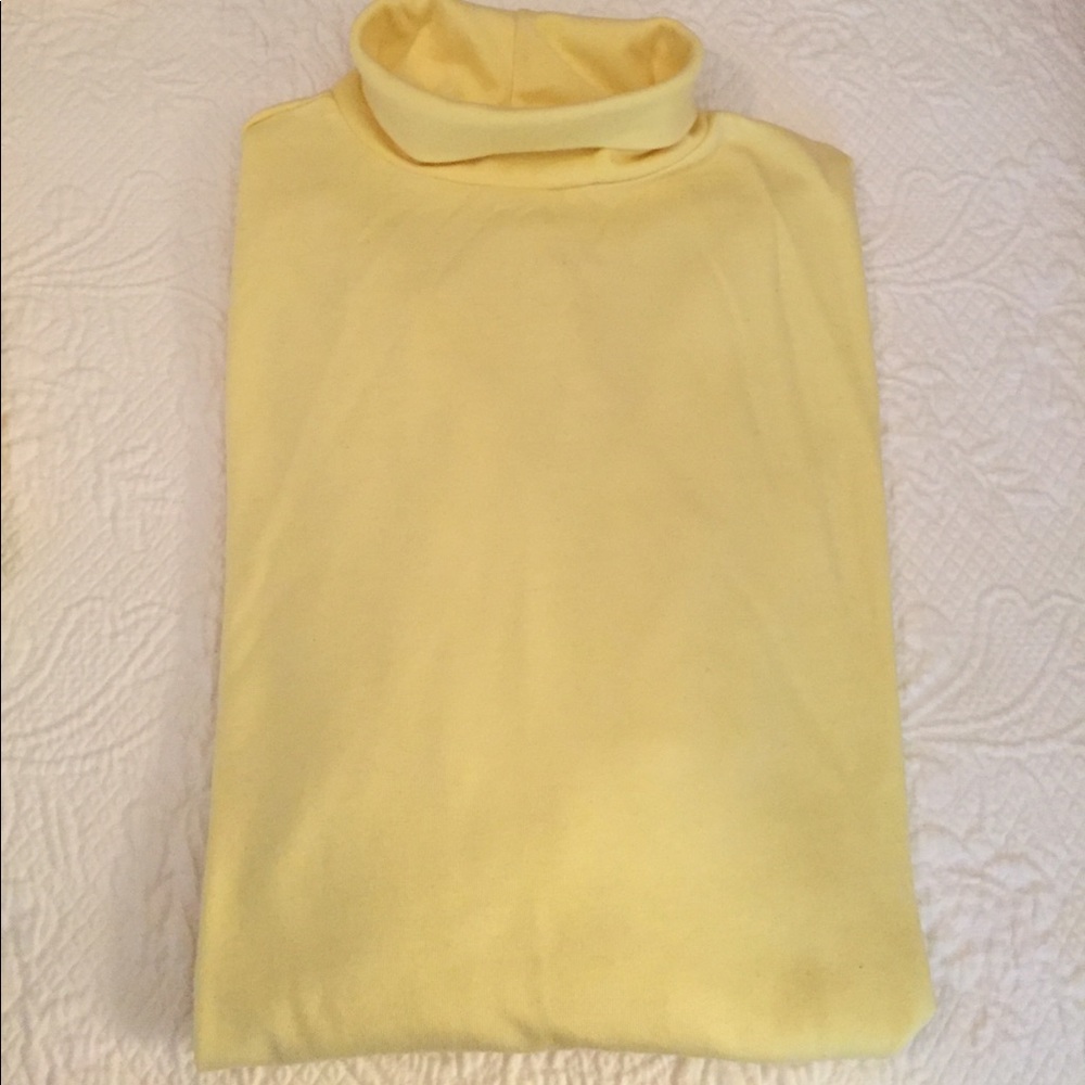 Back to School UNIFORM yellow sz sm turtlenecks