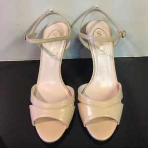 SJP Nude Sandals