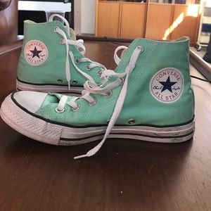 Mint converse all star hightops