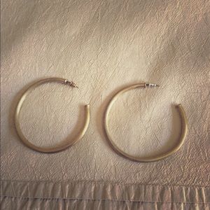 Sheila Fajl brushed hold hoops