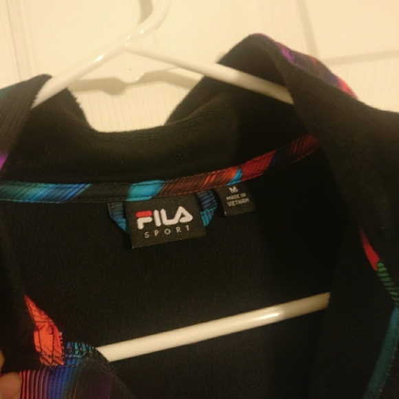 FILA multi-colored zip-up sweater - Picture 2 of 5