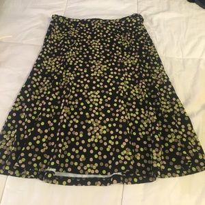 Talbots polka dot skirt