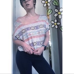 XXI "Tribal" Print Crop Top