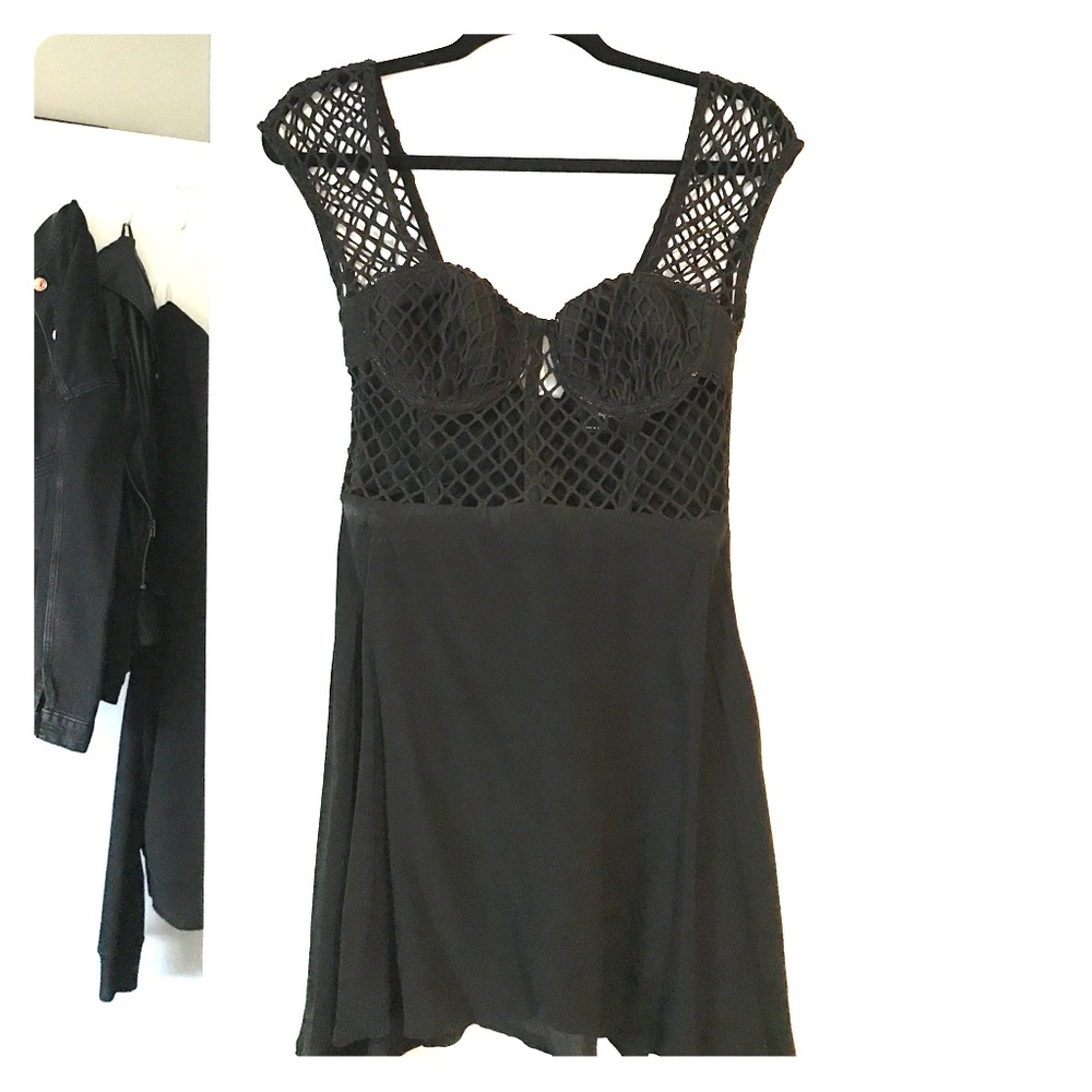 Nasty gal caged bustier dress