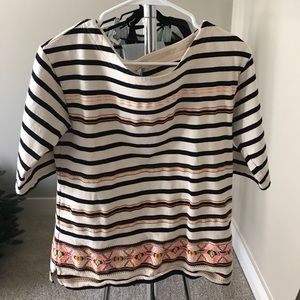 Jcrew crew stripped tshirt