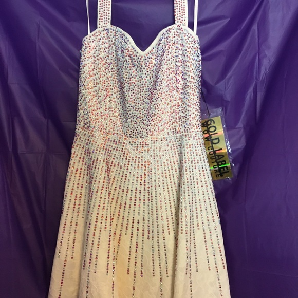 Halter sequin lace dress. - Picture 2 of 9