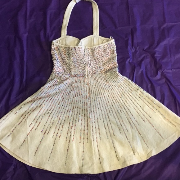 Halter sequin lace dress. - Picture 7 of 9