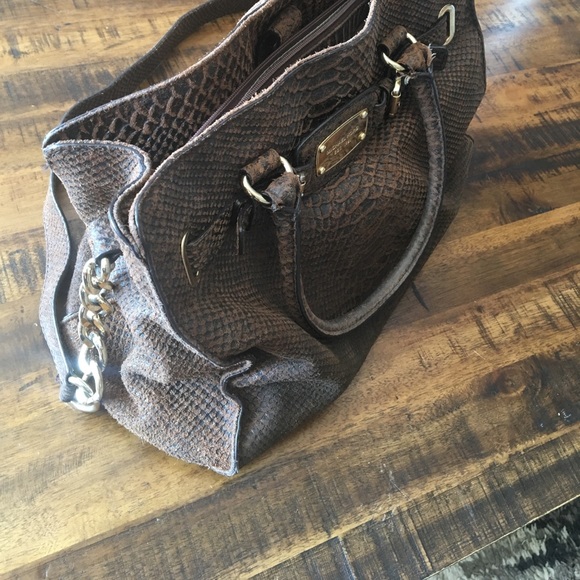 Michael Kors Leather Satchel - Brown - Picture 2 of 3