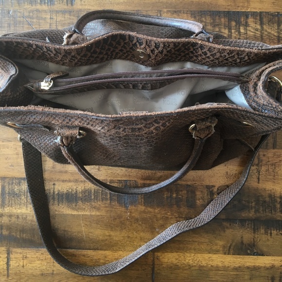 Michael Kors Leather Satchel - Brown - Picture 3 of 3