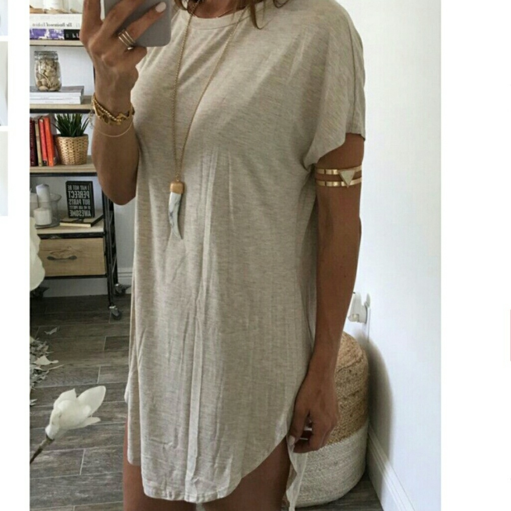 🎈SALE 🎈  🌿 CURVED HEM T-SHIRT DRESS🌿 - Picture 2 of 6
