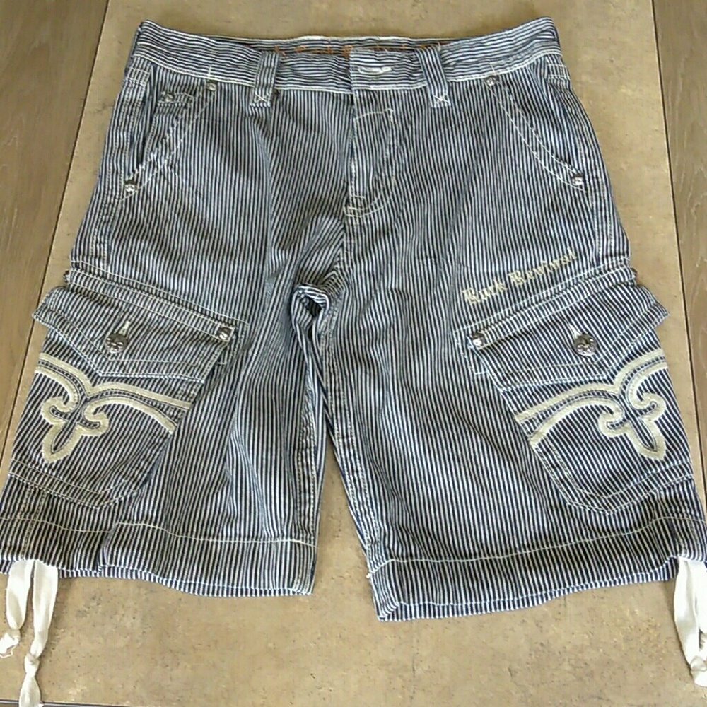 Men's Rock Revival Cargo Shorts 32"W