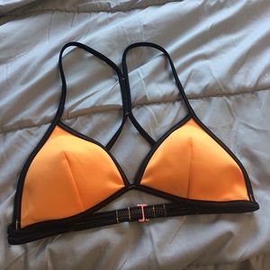Victoria's Secret bright orange bikini top