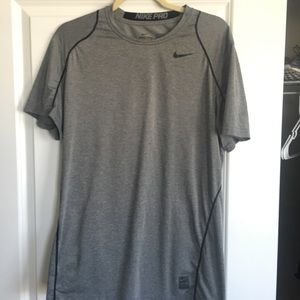 Men's Nike Pro Combat fitted tee.
