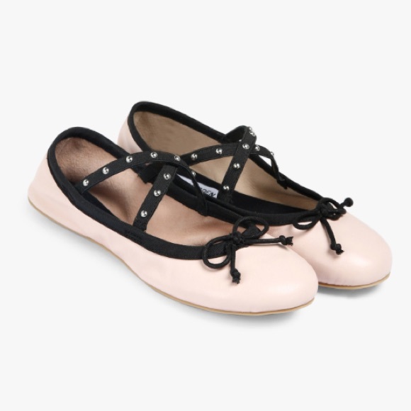Steve Madden Shoes - [Steve Madden] Pink Studded Flats