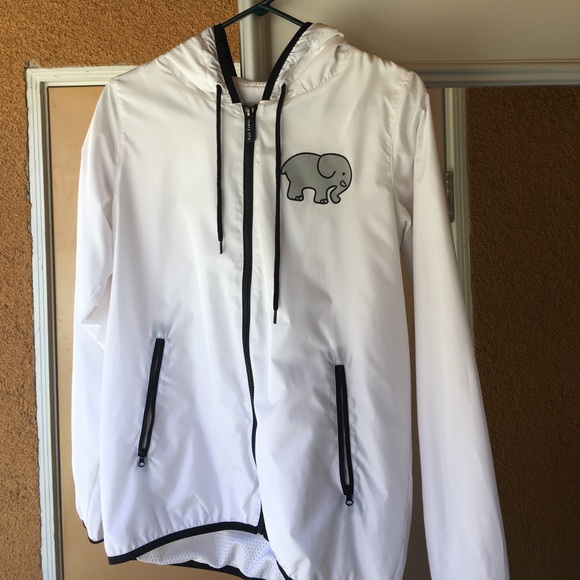 Ivory Ella Jackets & Blazers - White Windbreaker fleece