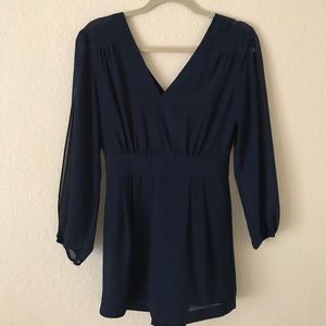 Navy blue romper size small