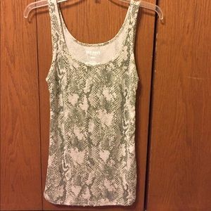 Olive green sequenced tank top