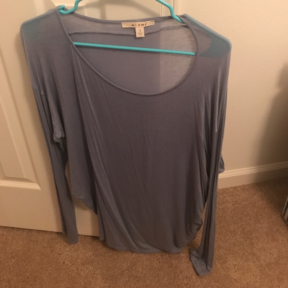 Super Soft Long Sleeved Periwinkle Top