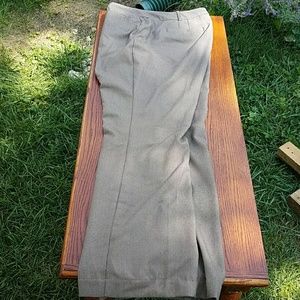 Tan pants with small polka dot pattern