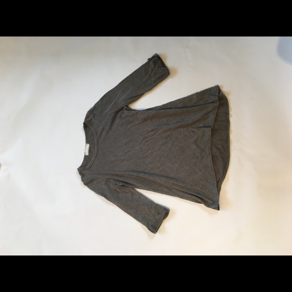 Girls grey long sleeve tee